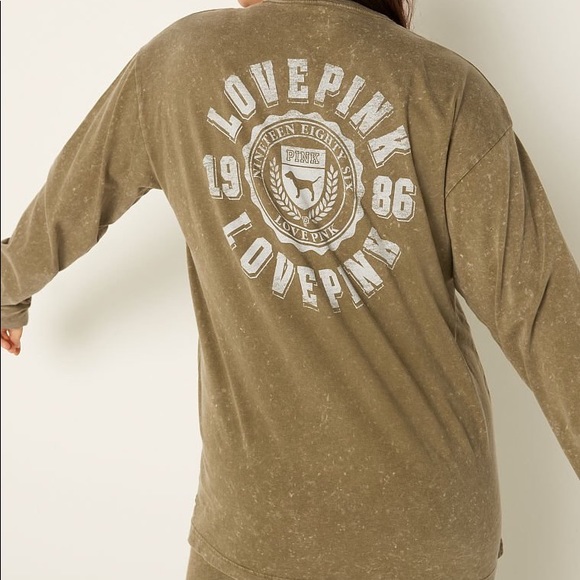 Victoria’s Secret PINK Campus Long Sleeve Tee - Picture 5 of 5